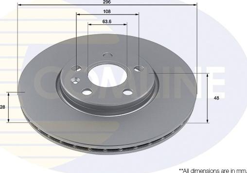 Comline ADC2916V - Əyləc Diski furqanavto.az