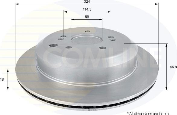 Comline ADC2420V - Əyləc Diski furqanavto.az