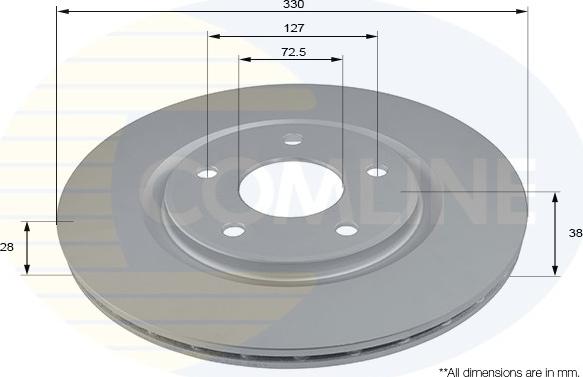 Comline ADC2822V - Əyləc Diski furqanavto.az