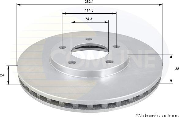 Comline ADC2306V - Əyləc Diski furqanavto.az