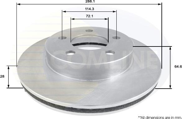 Comline ADC2301V - Əyləc Diski furqanavto.az