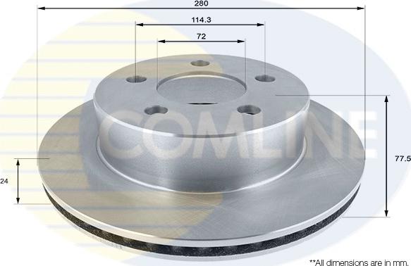 Comline ADC2327V - Əyləc Diski furqanavto.az