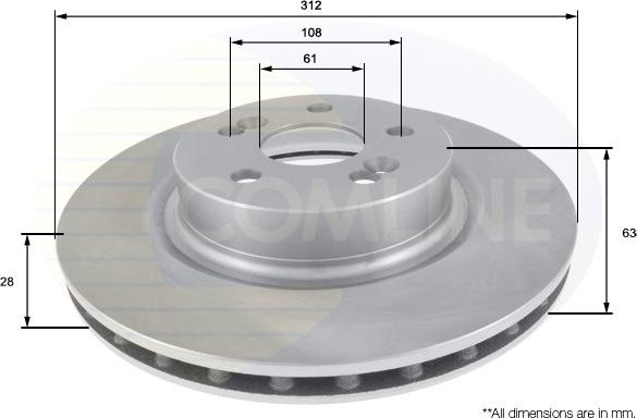 Comline ADC2712V - Əyləc Diski furqanavto.az