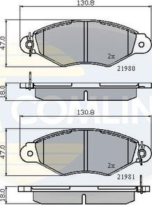 Comline CBP0485 - Əyləc altlığı dəsti, əyləc diski furqanavto.az