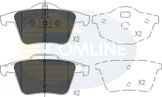 Comline CBP06027 - Əyləc altlığı dəsti, əyləc diski furqanavto.az