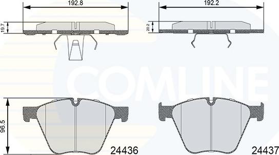 Comline CBP06111 - Əyləc altlığı dəsti, əyləc diski furqanavto.az