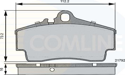 Comline CBP06130 - Əyləc altlığı dəsti, əyləc diski furqanavto.az