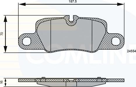 Comline CBP06123 - Əyləc altlığı dəsti, əyləc diski furqanavto.az