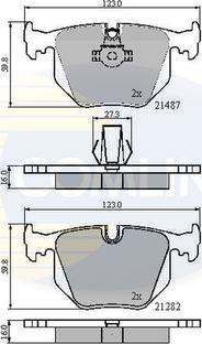 Comline CBP01547 - Əyləc altlığı dəsti, əyləc diski furqanavto.az