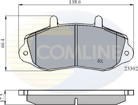 Comline CBP01021 - Əyləc altlığı dəsti, əyləc diski furqanavto.az