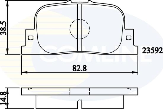 Comline CBP01172 - Əyləc altlığı dəsti, əyləc diski furqanavto.az