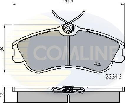 Comline CBP0892 - Əyləc altlığı dəsti, əyləc diski furqanavto.az