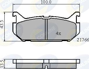 Comline CBP0327 - Əyləc altlığı dəsti, əyləc diski furqanavto.az