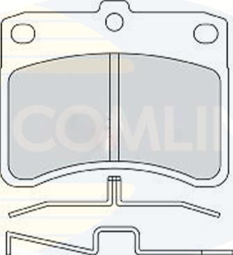 Comline CBP0770 - Əyləc altlığı dəsti, əyləc diski furqanavto.az