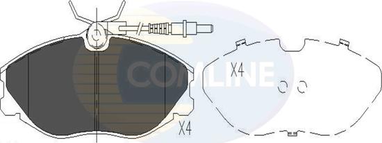 Comline CBP11129 - Əyləc altlığı dəsti, əyləc diski furqanavto.az