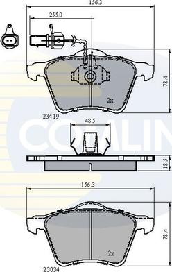 Comline CBP1885 - Əyləc altlığı dəsti, əyləc diski furqanavto.az