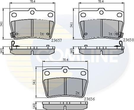 Comline CBP31134 - Əyləc altlığı dəsti, əyləc diski furqanavto.az