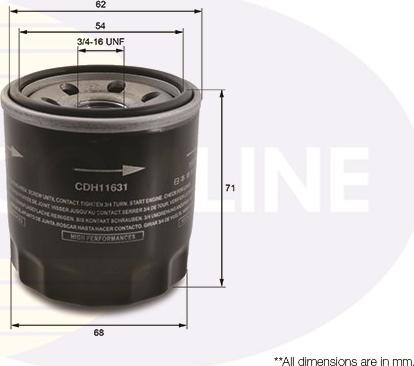 Comline CDH11631 - Yağ filtri furqanavto.az