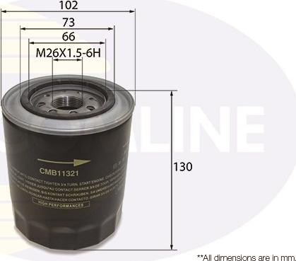 Comline CMB11321 - Yağ filtri furqanavto.az
