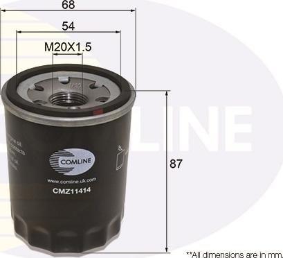 Comline CMZ11414 - Yağ filtri furqanavto.az
