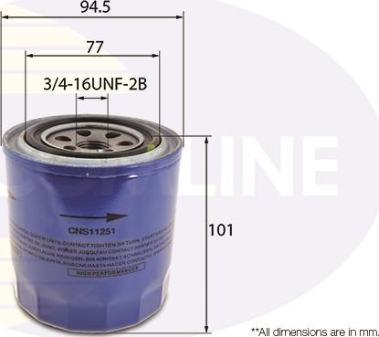 Comline CNS11251 - Yağ filtri furqanavto.az