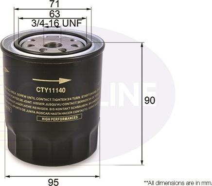 Comline CTY11140 - Yağ filtri furqanavto.az