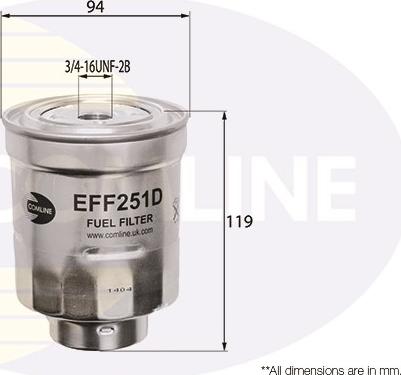 Comline EFF251D - Yanacaq filtri furqanavto.az
