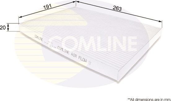 Comline EKF191 - Filtr, daxili hava furqanavto.az
