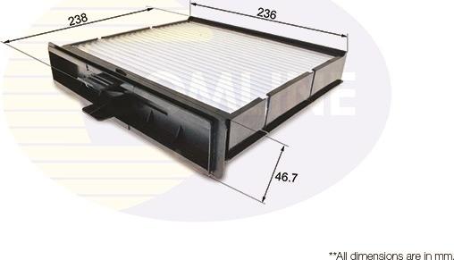 Comline EKF157 - Filtr, daxili hava furqanavto.az