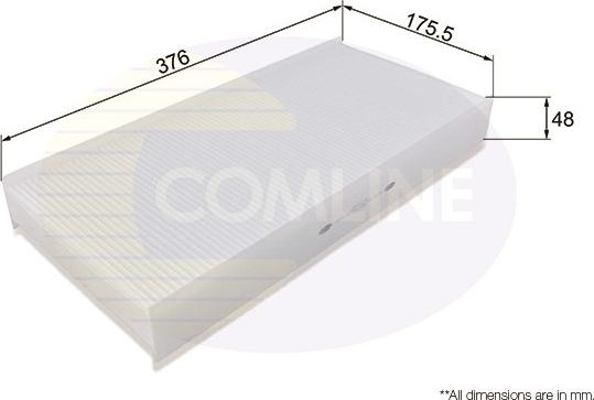 Comline EKF178 - Filtr, daxili hava furqanavto.az