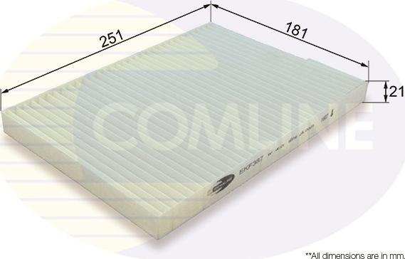 Comline EKF387 - Filtr, daxili hava furqanavto.az