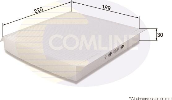 Comline EKF206 - Filtr, daxili hava www.furqanavto.az