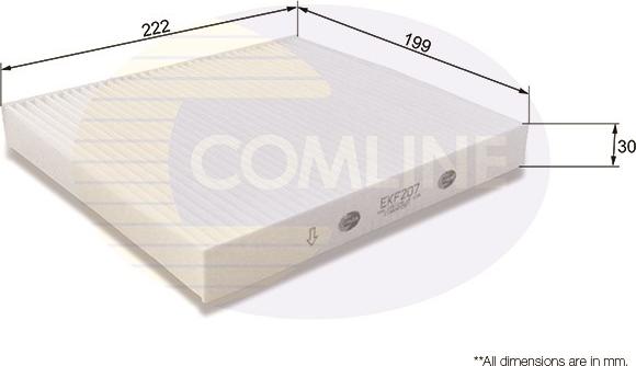 Comline EKF207 - Filtr, daxili hava furqanavto.az