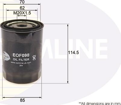 Comline EOF098 - Yağ filtri furqanavto.az