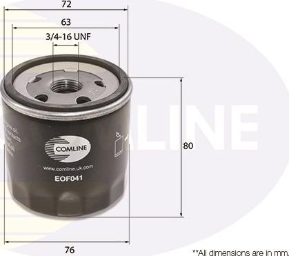 Comline EOF041 - Yağ filtri furqanavto.az