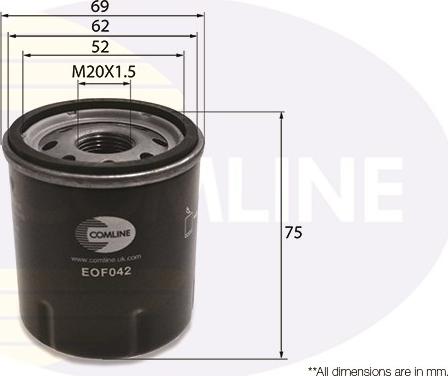 Comline EOF042 - Yağ filtri furqanavto.az