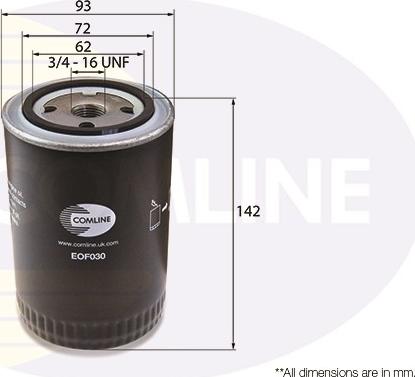 Comline EOF030 - Yağ filtri furqanavto.az