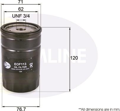 Comline EOF113 - Yağ filtri furqanavto.az