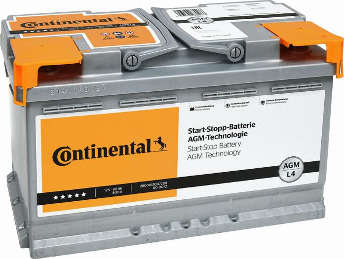 Continental 2800012007280 - Başlanğıc batareyası furqanavto.az