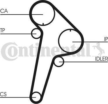 CONTITECH CT 891 - Vaxt kəməri furqanavto.az