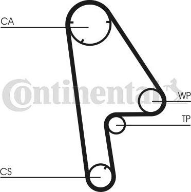 Contitech CT 763 - Vaxt kəməri furqanavto.az