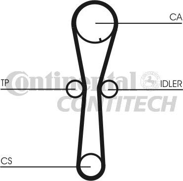 CONTINENTAL CTAM BR CT954 - Vaxt kəməri furqanavto.az