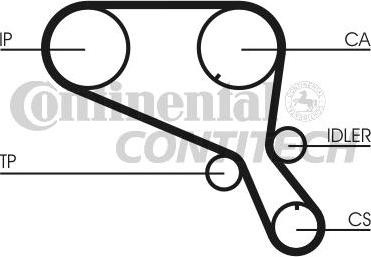 CONTINENTAL CTAM BR CT952 - Vaxt kəməri www.furqanavto.az