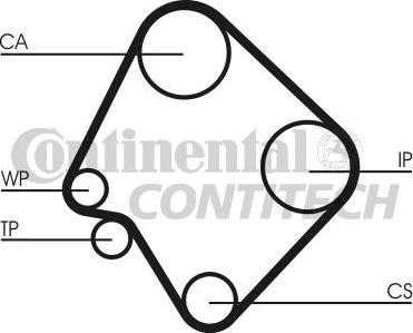 CONTINENTAL CTAM BR CT532 - Vaxt kəməri furqanavto.az