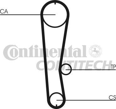 CONTINENTAL CTAM BR CT680 - Vaxt kəməri furqanavto.az