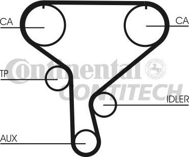 CONTINENTAL CTAM BR CT1046 - Vaxt kəməri furqanavto.az