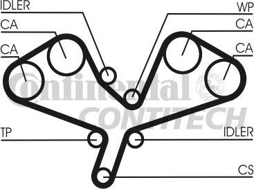 CONTINENTAL CTAM BR CT1068 - Vaxt kəməri furqanavto.az