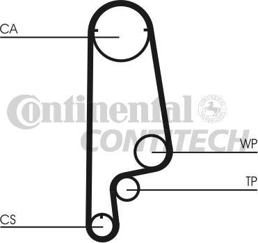 CONTINENTAL CTAM BR CT1070 - Vaxt kəməri furqanavto.az