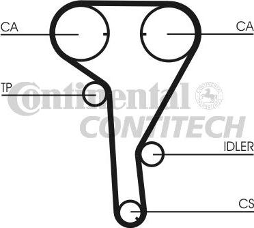 CONTINENTAL CTAM BR CT1077K2 - Vaxt kəməri dəsti furqanavto.az