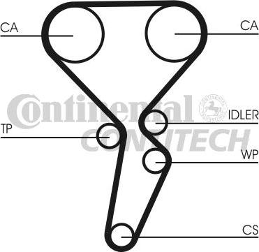 CONTINENTAL CTAM BR CT1126K1 - Vaxt kəməri dəsti furqanavto.az